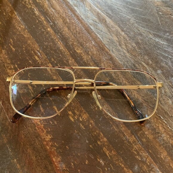 Silver Dollar TC756  Eyeglasses Frames Pure Titanium 54[]16 140mm Gold Tortoise - Picture 6 of 10